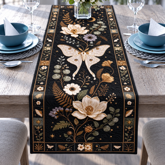 Luna Moth & Magnolia Quilted Table Runner, Dark Botanical Table Linen, Gothic Cottagecore Dining Table Decor, Gift for Nature Lovers ea2218a2-7837-4636-9bfc-7f67390c65ba-Kh-n-b-n-en-b-m-ng-hoa-v-ng-7.png