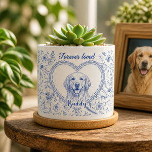 Forever Loved Pet Portrait Planter – Blue Floral Memorial - Personalized Mini Glass Plant Pot ea2612b0-7ae3-4c6f-b568-2405ca95b700.jpg