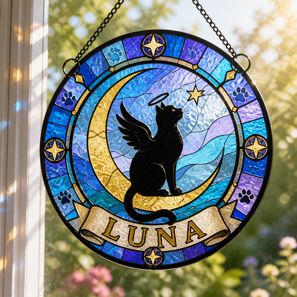 Angel Cat Memorial Stained-Glass Suncatcher – Personalized Name - Personalized Suncatcher Stained Glass ea3124ee-f1a5-430a-aa0b-194932ce5d68.png