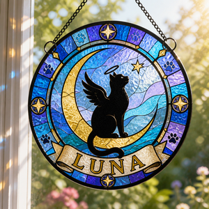 Angel Cat Memorial Stained-Glass Suncatcher – Personalized Name - Personalized Suncatcher Stained Glass ea3124ee-f1a5-430a-aa0b-194932ce5d68.png