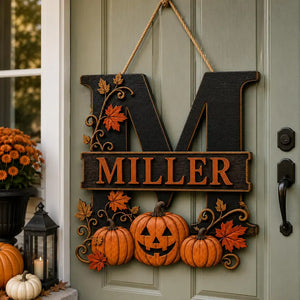 Personalized Halloween Monogram Sign, Custom Family Name Wooden Door Hanger, 2 Layer Pumpkin Fall Porch Decor ea3b02e3-11f2-42c6-83a8-a0e49e5e321b-FFDGDFD-4-.webp