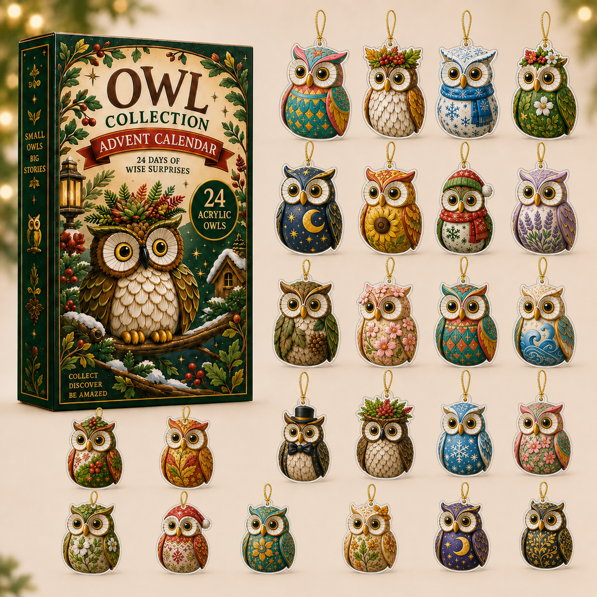 Owl Wonders Advent Calendar 2026 - 24-Day Festive Countdown, Acrylic Charms Blind Box - Gift For Animal Lovers ea3ec7b9-ac41-4ffc-9711-80be445021c5-owl-box-charms.png