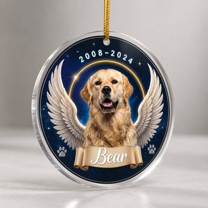 Angel Wings Pet Memorial Photo Ornament - Personalized Transparent Acrylic Ornament ea4babca-4177-4dc6-b3e5-31360f36a0d9.jpg