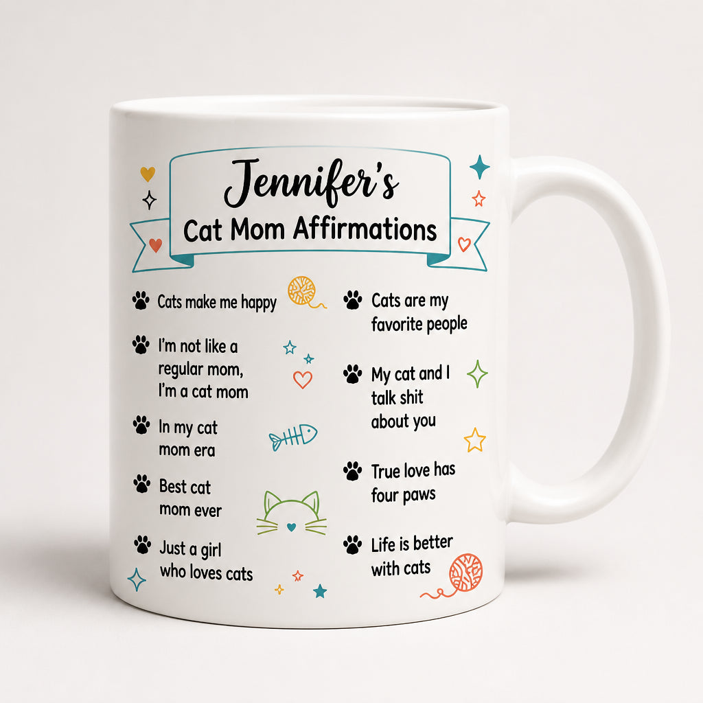 Personalized Cat Mom Affirmations Mug - Personalized Mug ea6b9c0e-d298-47a6-b409-085a34ad052e.jpg