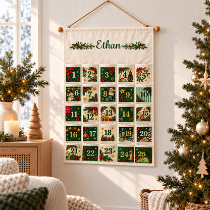 Christmas Tree Advent Calendar with Name - Personalized Christmas Gifts - Custom Yarn Name Fabric Advent Calendar ea8146e3-c4bc-4067-b067-5194eff5a65c-MK-2.jpg