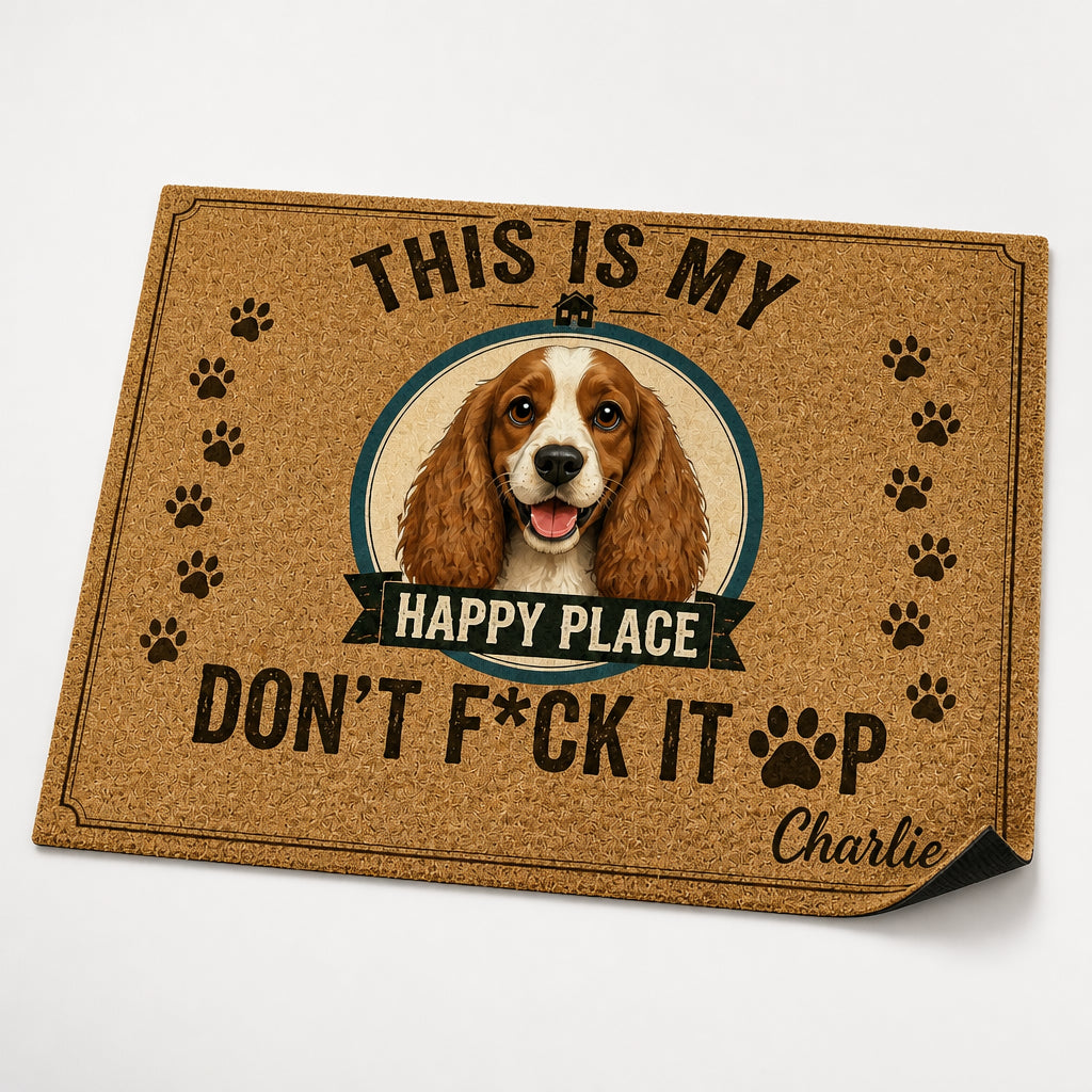 Happy Place Dog Doormat – Custom Pet Portrait & Name - Personalized Doormat ea8a41c9-e3b9-4e53-ae0f-311b388b4883.jpg