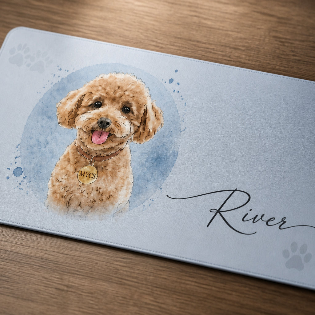 Custom Pet Portrait Desk Mat – Watercolor Name Script - Personalized Leather Deskmat ea9173b1-06ca-4c85-a096-8044ce9e76f8.jpg