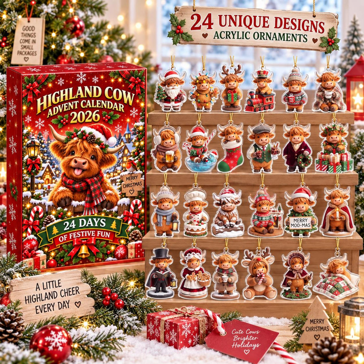 Highland Cow Advent Calendar 2026, 24 Days Christmas Countdown Blind Box, Farmhouse Decor, Christmas Set Gift for Kids, Cow Lover Gift ea9f9890-8db9-45b0-9ee9-cd8331c4d445-il_1588xN.8589235864_nd7l.jpg