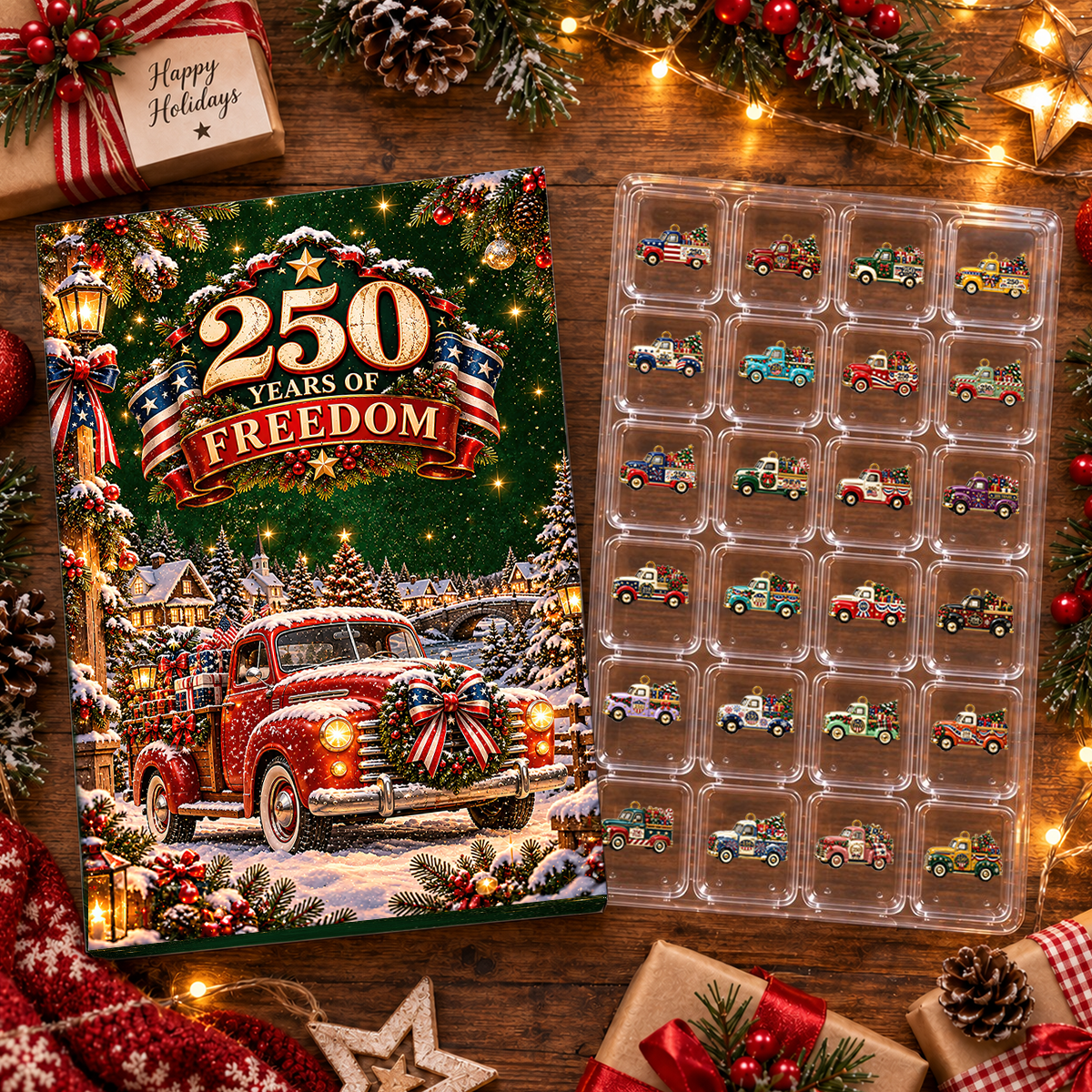 250 Truck Christmas Advent Calendar 2026 - 24 Day Spirits Countdown, Acrylic Charms Blind Box - Gift For Family eaa0efdf-42a2-421c-a33c-5c588a6db187-MOCKUP-4.png