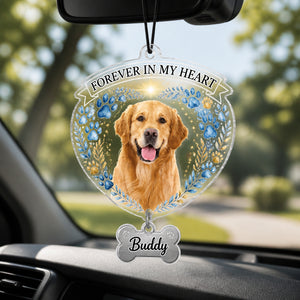 Forever In My Heart Pet Photo Suncatcher with Bone Charm - Personalized 1 Layered Suncatcher with Charm eaa5ff48-457a-456b-8f81-a79d740662d8.jpg