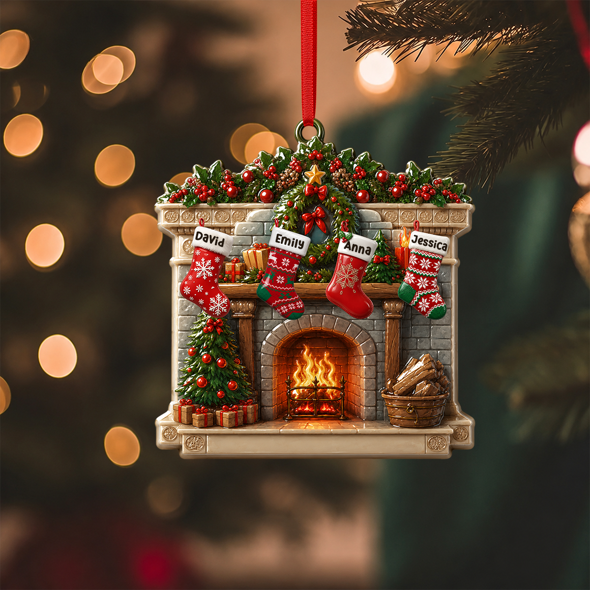 Christmas Retro Fireplace Family Christmas Stockings - Real 3D Raised Ornament eaa6d098-9276-4014-be34-417d37de1379-3.png