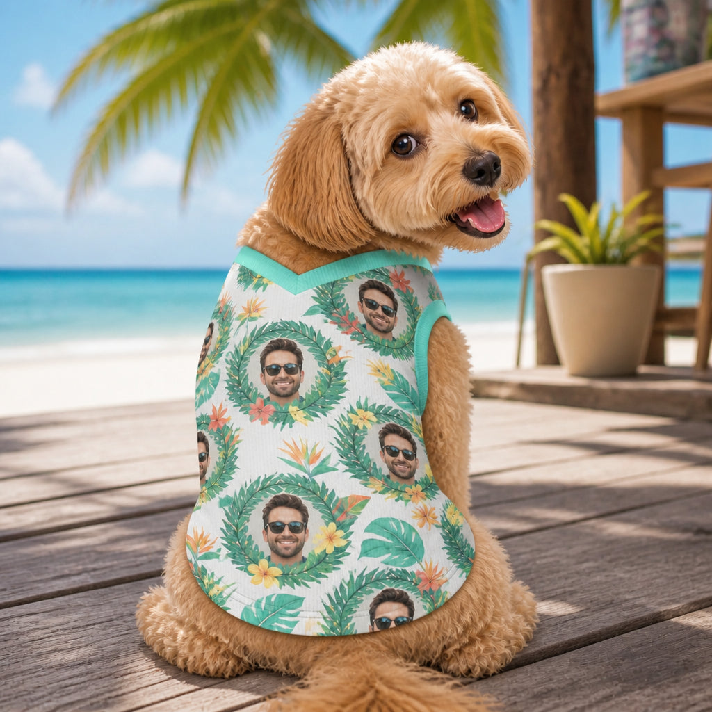 Custom Face Tropical Pet Tank – Photo AOP - Personalized 3D V-neck Sleeveless Pet Suit eacba952-7905-49fe-9cd6-9344828a3f35.jpg