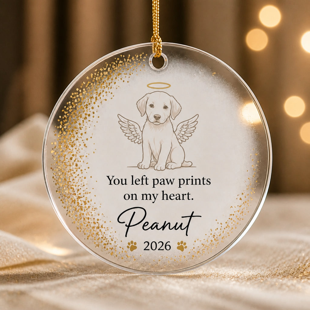 Pet Memorial Transparent Acrylic Ornament — Paw Prints Heart with Name & Year - Personalized Transparent Acrylic Ornament eaccc5a9-bc24-4d29-8722-94febbb6102e.jpg