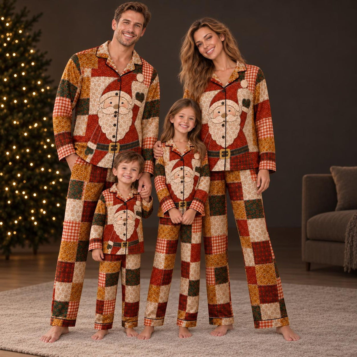 Family Matching Christmas Satin Pajamas, Patchwork Santa Pajama Set ead94e1b-57f8-4a84-a923-23c0cc0519b0-il_1588xN.8493924484_df78.jpg