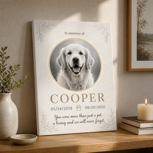 Pet Memorial Canvas – Photo, Name & Dates - Personalized Canvas eae4f2f9-6345-4b4e-bd92-793dc4848805.jpg