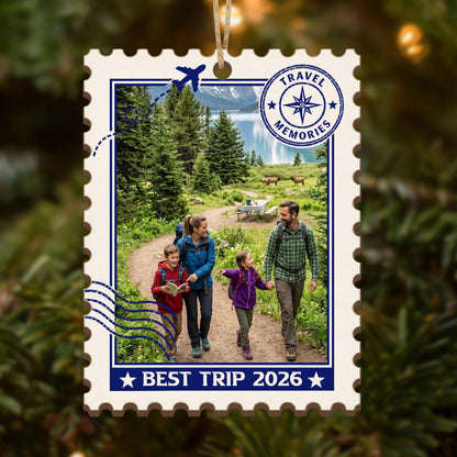 Personalized Travel Photo Wooden Ornament, Custom Vacation Picture Postage Stamp, Trip Keepsake, Family Christmas Gift eb217672-3dff-4419-9468-31ffeeb7245d-2.jpg