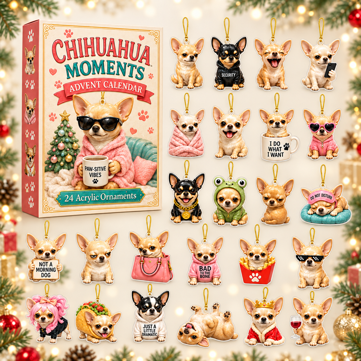 Chihuahua Meme Advent Calendar 2026 - 24-Day Festive Countdown, Acrylic Charms Blind Box - Gift For Chihuahua Lovers eb5075b1-c0dc-4cde-b577-913ffb64e4a9-chihuahua-box-charms.png