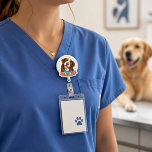 Custom Pet Portrait Cartoon Badge Reel - Personalized Custom Shape Badge Reel eb552755-7133-41d1-87f5-01d582bcb96b.jpg
