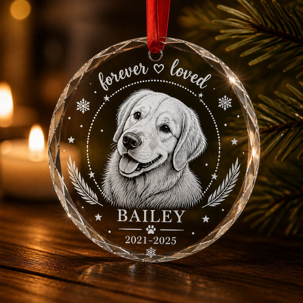 Pet Memorial Crystal Ornament – Upload Photo, Name & Years - Personalized Crystal Ornament eb59cecd-340a-4f97-9ac6-889b28bdf295.jpg