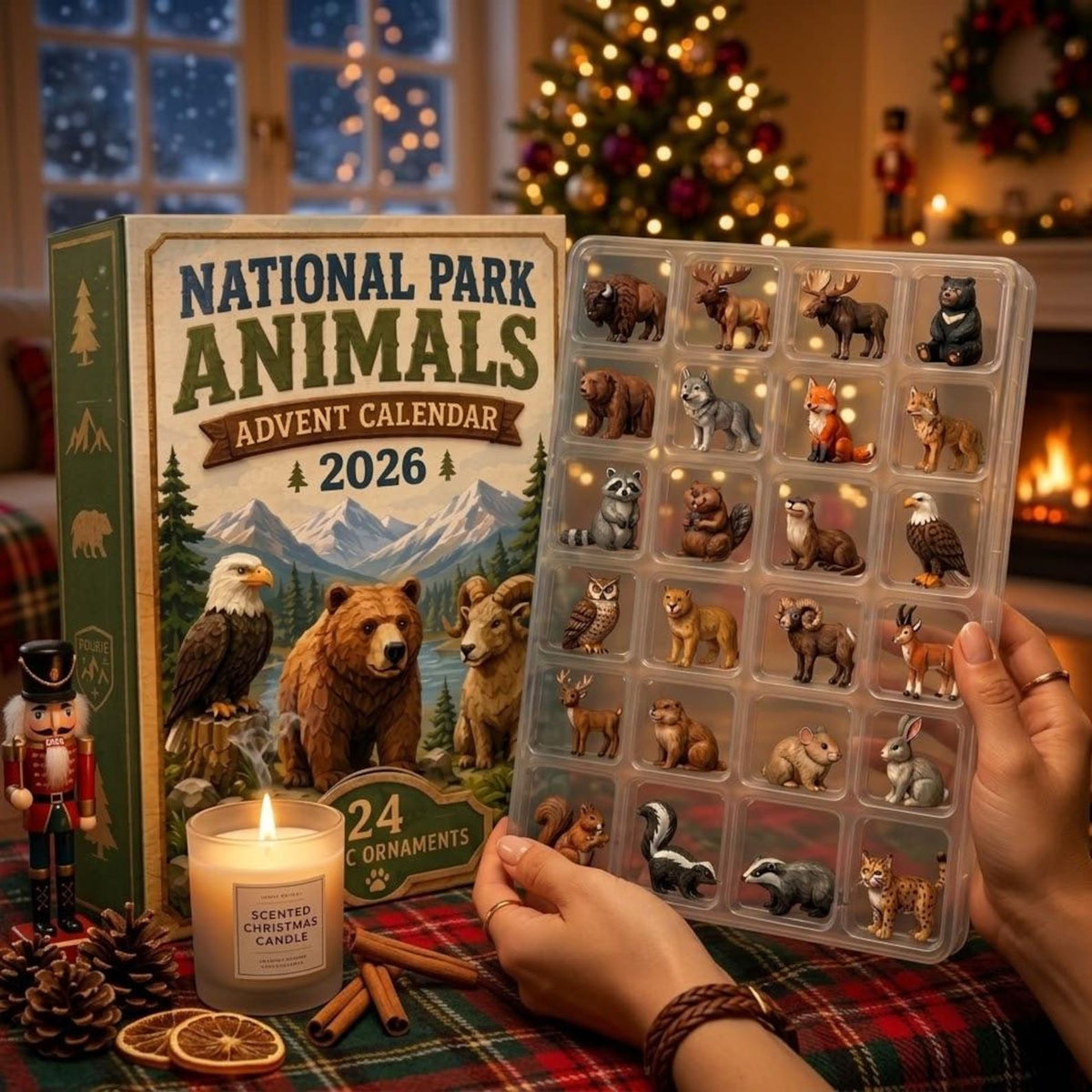 National Park Animals Advent Calendar 2026, 24 Wildlife Ornaments, Christmas Countdown Calendar, Nature Lover Gift, Wildlife Collector Gift ebcaa4f2-e087-4eed-87fa-ced71d06d1c7-il_1588xN.8497925510_azvg.jpg