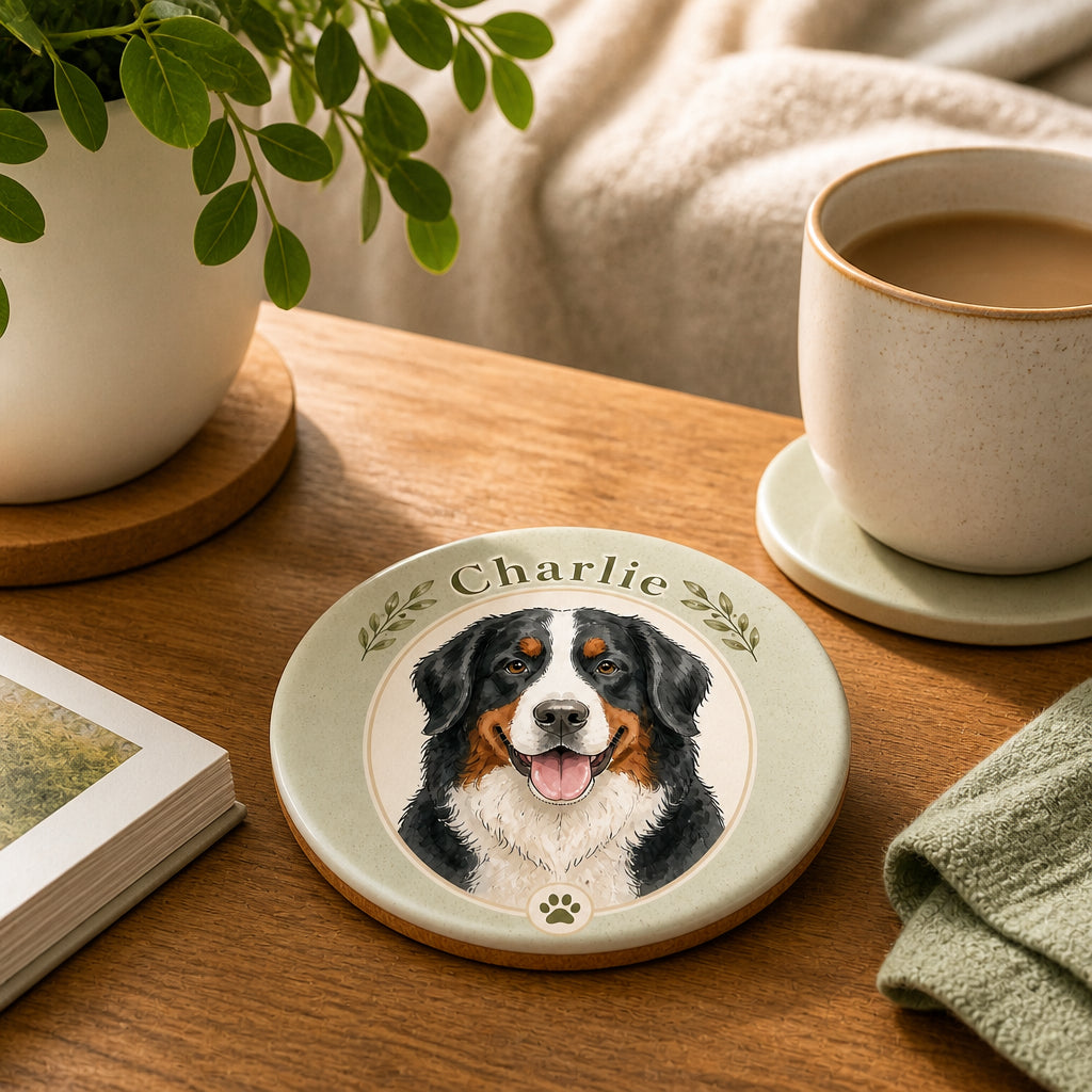 Custom Pet Portrait + Name Ceramic Coaster - Personalized Custom Ceramic Coasters ec012ca8-ec7c-4a10-9ba4-255cb4bf898e.jpg