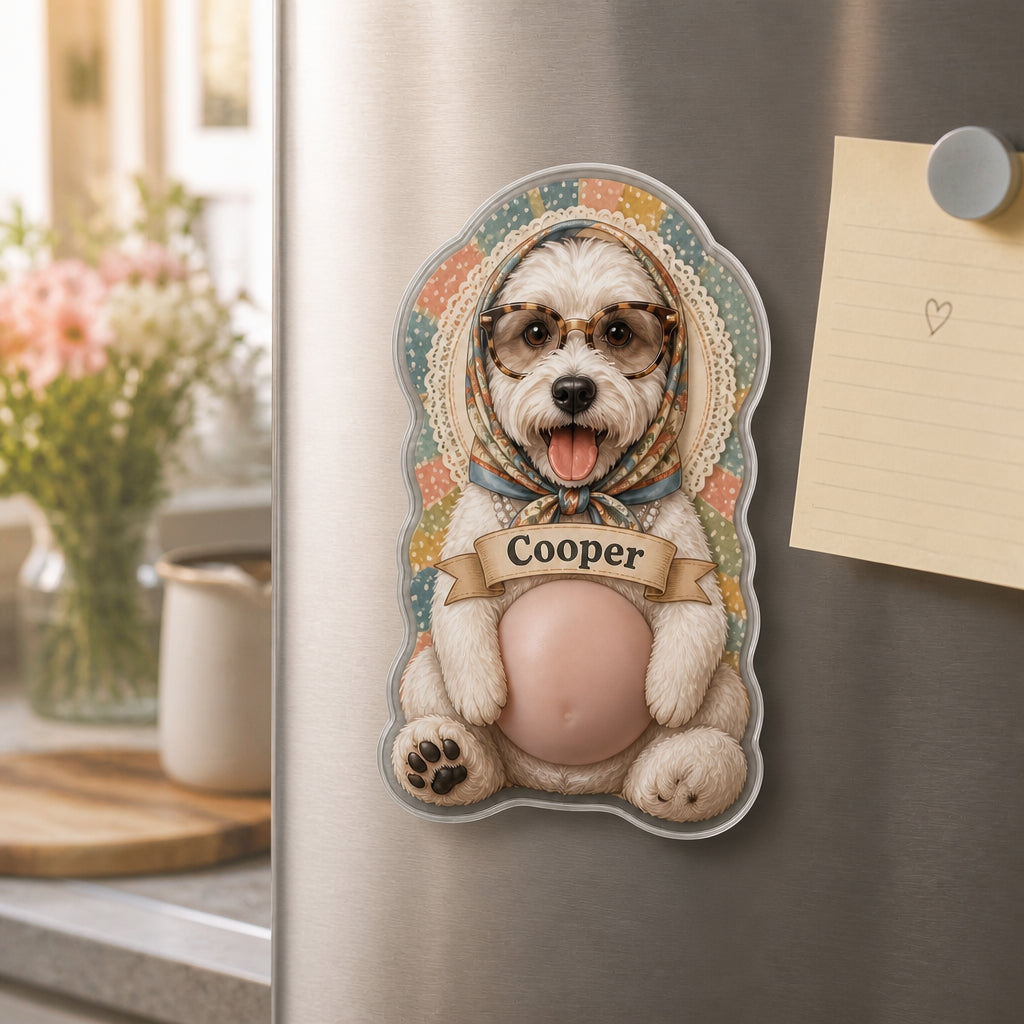 Custom Pet Granny-Scarf Portrait Fridge Magnet - Personalized Acrylic Refrigerator Magnet - Soft Rubber Belly ec5e2c22-7b1e-4048-9896-90bbc782252e.jpg