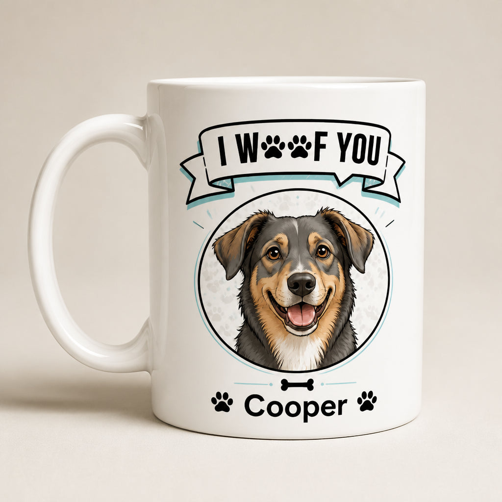 Funny Dog Dad Mug – I Woof You + Pet Photo-To-Cartoon & Name - Personalized Mug ec740457-9da0-4280-a702-dd1f325e8cfb.jpg