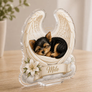Angel Wings Pet Memorial Acrylic Plaque — Custom Photo Portrait & Name - Personalized Acrylic Custom shape Standing 1 layer (FS) ec7bb5a3-ce0e-4cf3-883e-c20f1419cff4.jpg
