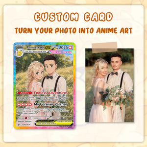 Personalized Poke Anniversary Card, Custom Photo Anime Card, Anniversary Gift, Wedding Gift for Him, Gift for Her, Custom Card for Couple ec863fa2-4faa-494b-83c1-82b56b706c37-2.jpg