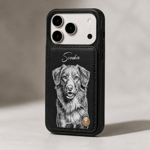 Custom Pet Portrait Wallet Phone Case – Engraved Sketch Look - Personalized Phonecase ec877592-0f1f-4b04-aed5-4538b6be5973.jpg