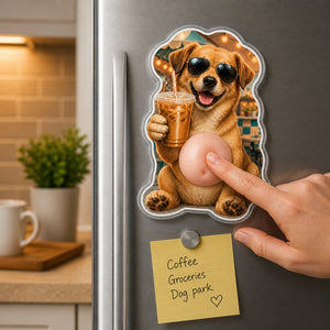 Custom Pet Coffee Club Acrylic Fridge Magnet - Personalized Acrylic Refrigerator Magnet - Soft Rubber Belly ec88a0e7-276e-4f19-a672-cc6d30502f60.jpg