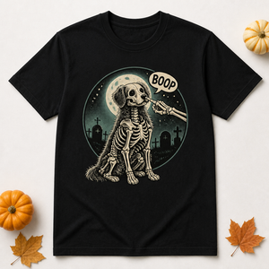 Boop Skeleton Dog Halloween Tee - T-shirt ec8fc9dc-e70d-4ad9-9ec6-d9681e400bab.png