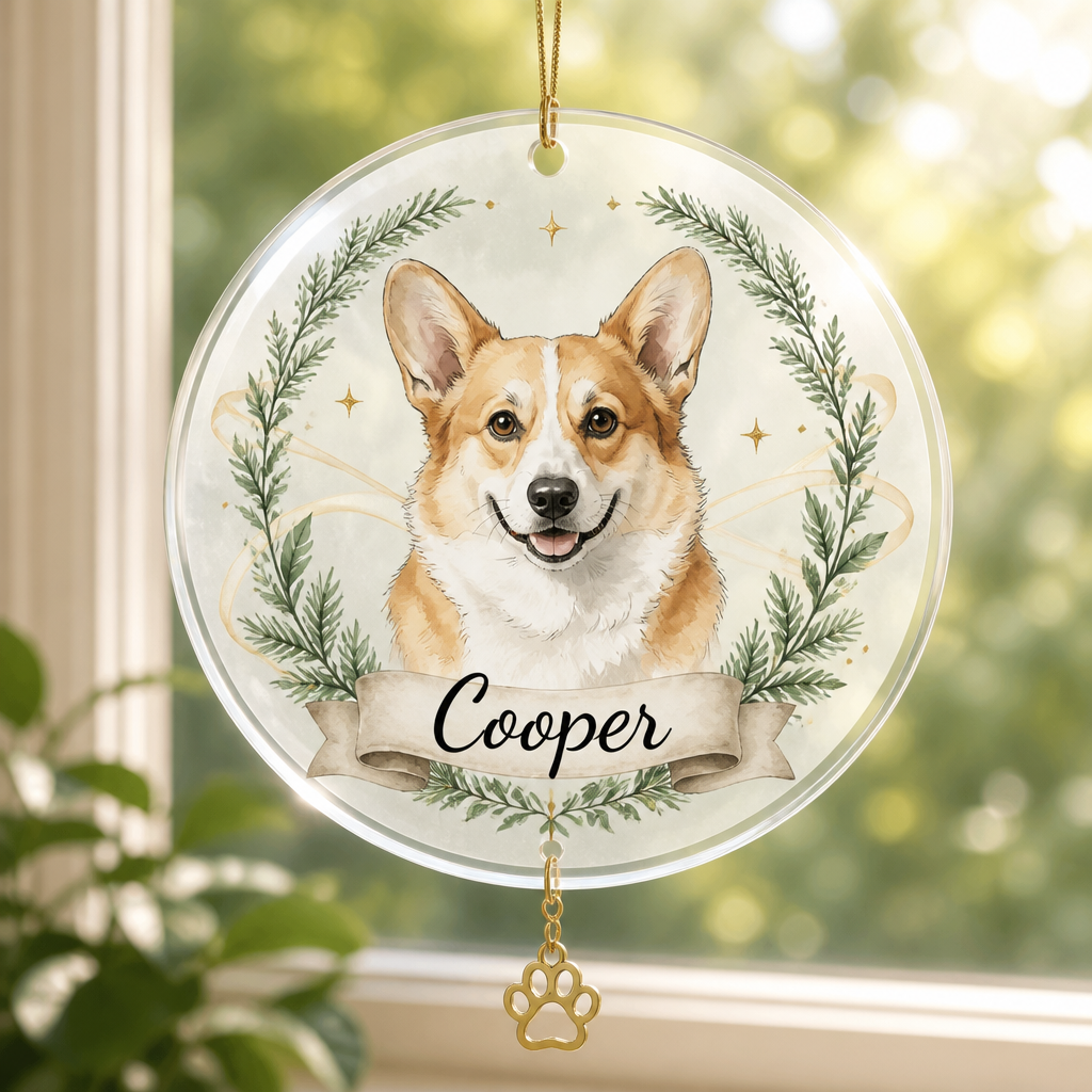 Pet Memorial Photo-to-Art Ornament – When Tomorrow Starts Without Me - Personalized 1 Layered Suncatcher with Charm ec9ceead-68be-4e86-bff4-1b583fa03f64.png