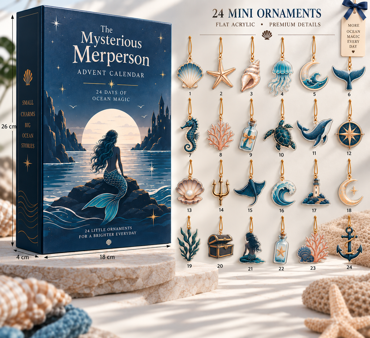 Mermaid Advent Calendar 2026 with 24 Mini Ocean Charms, Sea Life Acrylic Ornaments Christmas Countdown Calendar, Mermaid & Ocean Lover Gift ecaa4fe1-1290-4336-86f5-f6f8b691047a-c-1.png