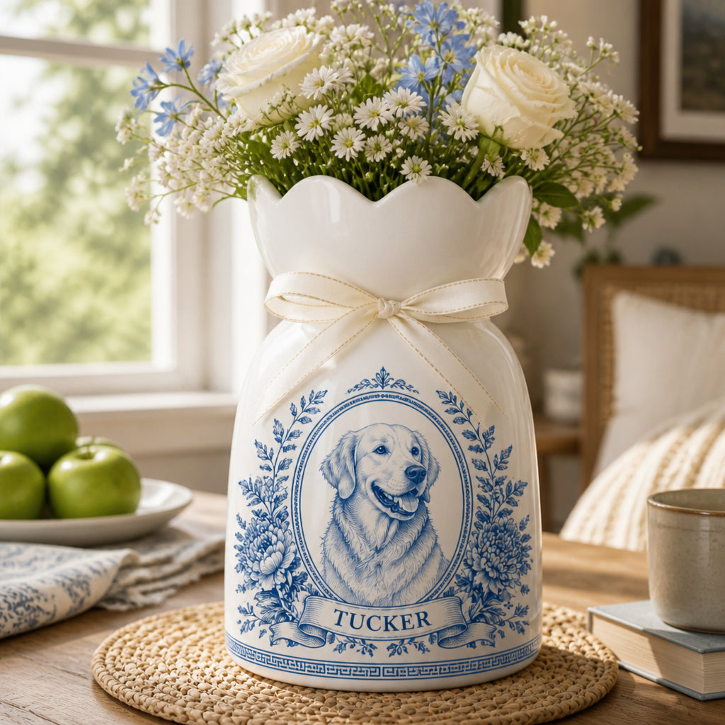 Custom Chinoiserie Pet Portrait Bow Vase - Personalized Bow Vase ecabeb52-9d40-428a-84d7-1b0cad53c99d.jpg