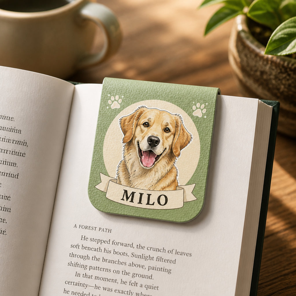 Custom Pet Portrait Magnetic Leather Bookmark - Personalized Magnetic Leather Bookmark ecba7a3c-a0dc-4f2d-897c-f2b89f2c4c9f.jpg