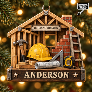 Custom Name Builder's House Framing Ornament | Perfect Gift for Contractors & Builders ecce2ed7-4a5f-4feb-bb0c-873cc4bb3cdd-mockup-annotated-1790150480621.png