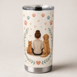 Fur Mama Cartoon Portrait Tumbler - Personalized Tumbler ecf084e4-fa51-41a8-904e-99509dccef84.jpg