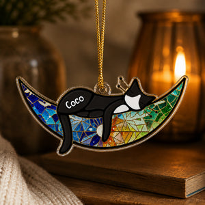 Personalized Cat Name Stained-Glass Crescent Shape Ornament - Personalized Shape Ornament ecf318eb-b26c-4bd7-b458-866a8462a277.jpg