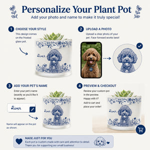 Custom Pet Portrait Botanical Planter – Photo-to-Engraved Art with Name - Personalized Mini Glass Plant Pot ecf35d0a-74e2-4d54-8830-252cc821a257.jpg