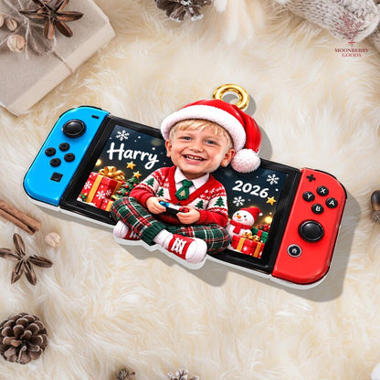 Custom Photo Gaming Ornament, Gamer Boy Christmas Gift, Game Controller Ornament, Holiday Gift for Kids, Boys, or Teens, Little Gamers Gift For Son, Daughter ecf783e3-01ae-41d7-bc88-7d960b4127a7-gf2.jpg
