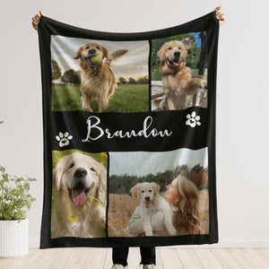Dog Picture Blanket With Text, Memorial Pet Face Loss Keepsake Gift, Customized Name Photo Blanket Collage, Cat Pet Owner Gift ed11070b-1199-4da4-8ae8-f0d0c3156641-il_fullxfull.7396854428_dt0l.jpg