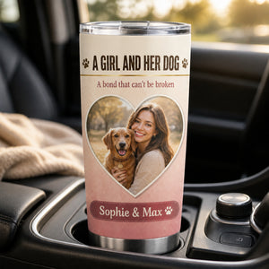 A Girl And Her Dog – Personalized Photo Tumbler - Personalized Tumbler ed141621-4ea6-48f4-8013-6ca7e981d65f.jpg