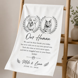 Wedding Keepsake Towel From Your Pets – Custom Pet Sketch & Message - Personalized Sport Towel ed20b536-bff9-42dd-a435-18962fab1987.jpg