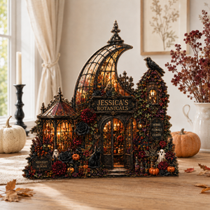 Halloween Botanicals Wooden Block, Gothic Halloween Flower Shop Decor, Witchy Greenhouse Shelf Sitter, Spooky Tabletop Gift for Home ed61ea83-119d-45a7-a593-b195e0f910a0-banner-1.png
