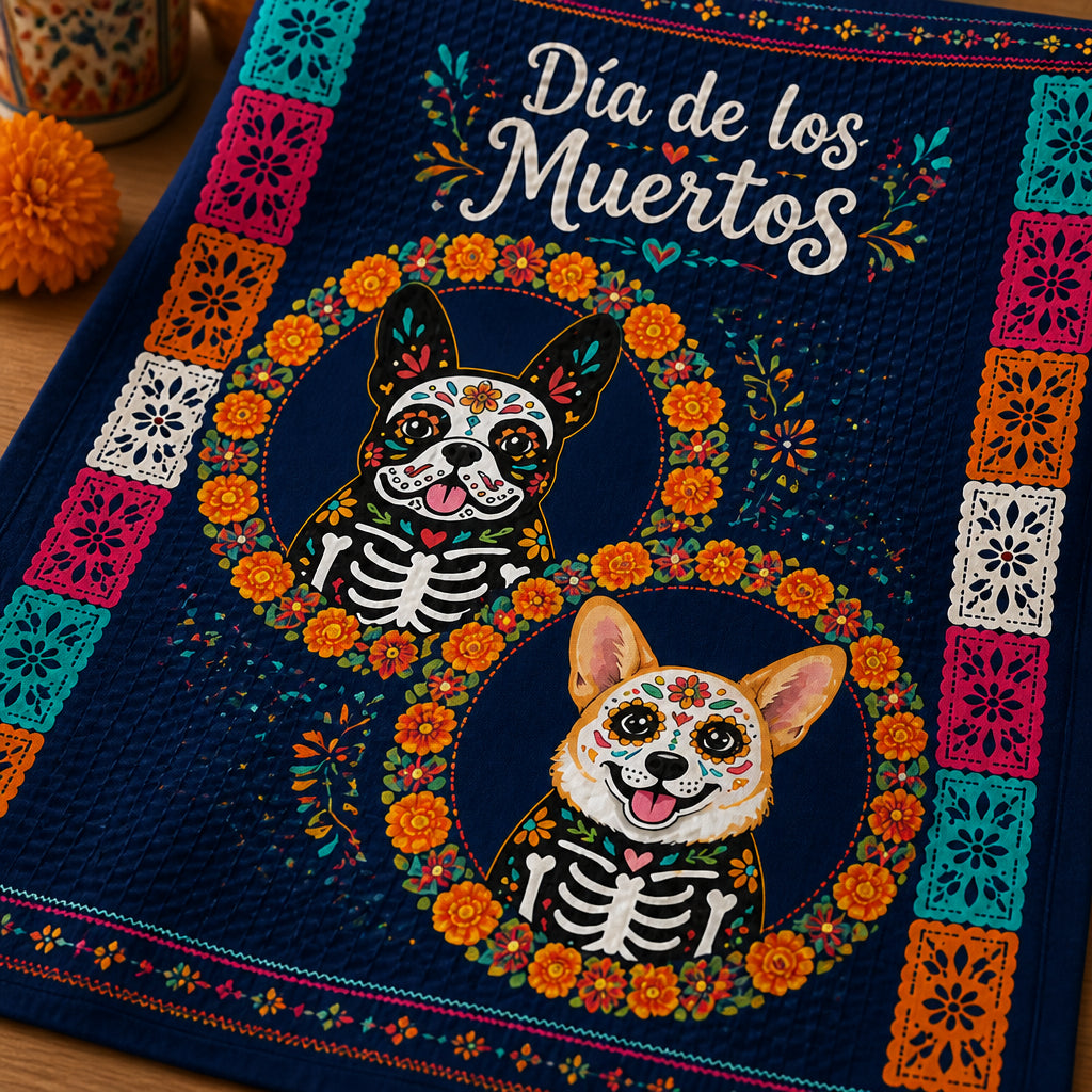 Day of the Dead Pet Portrait Kitchen Towel - Personalized Kitchen Towel ed632891-f3f6-4c79-b4c3-7a9f68856a4d.jpg