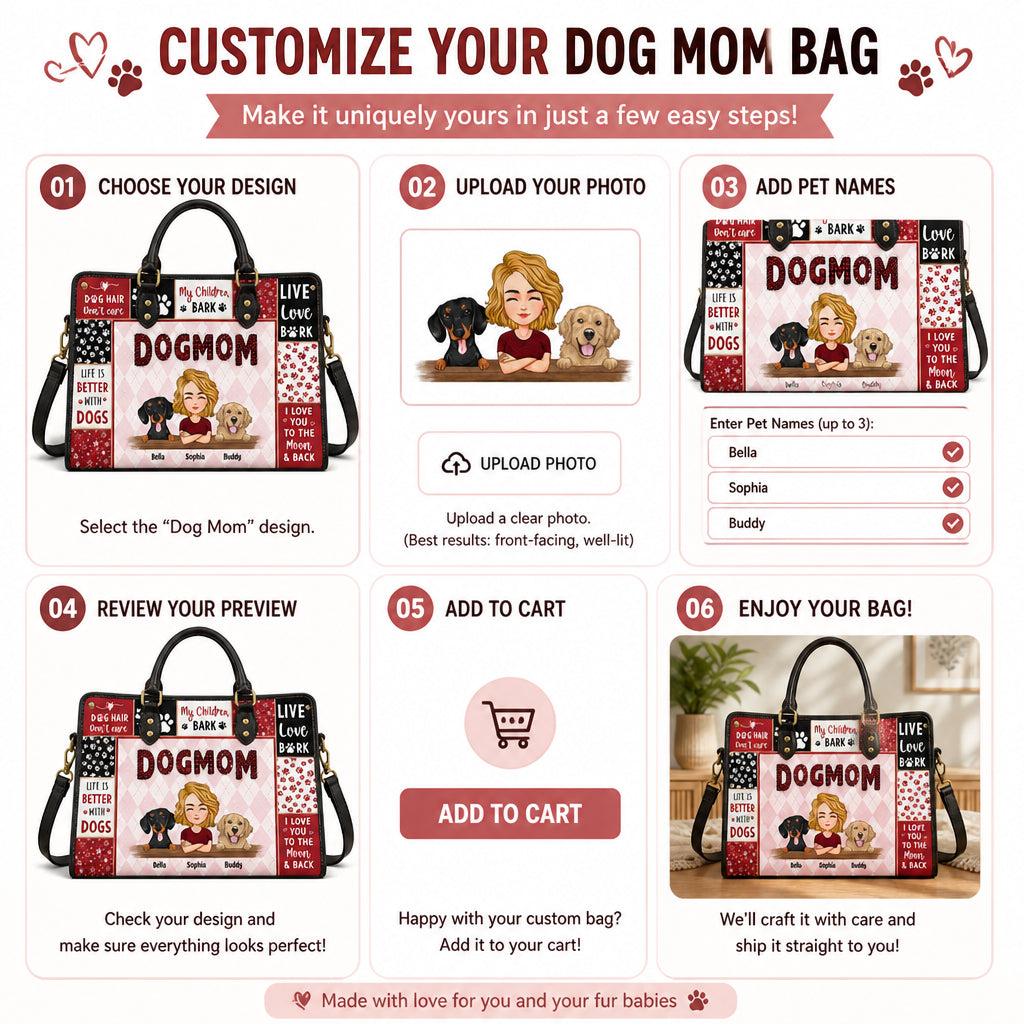 Dog Mom Patchwork Portrait Leather Shoulder Bag - Personalized Leather Shoulder Bag ed942cb9-67bd-4413-8870-c9c3c234d777.jpg