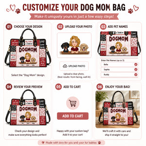 Dog Mom Patchwork Portrait Leather Shoulder Bag - Personalized Leather Shoulder Bag ed942cb9-67bd-4413-8870-c9c3c234d777.jpg