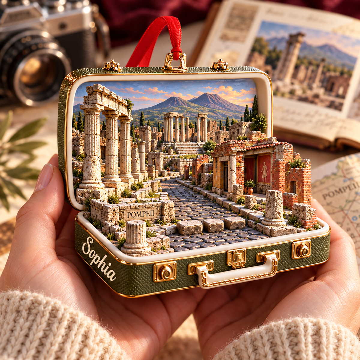 Personalized 3D Pompeii Ruins Suitcase Christmas Ornament – Pompeii Italy Travel Souvenir & Gift for Italy Lovers eda19835-13c8-4bd9-aeb6-f818ea642a53-Handheld-Pompeii-keepsake-ornament-3.png