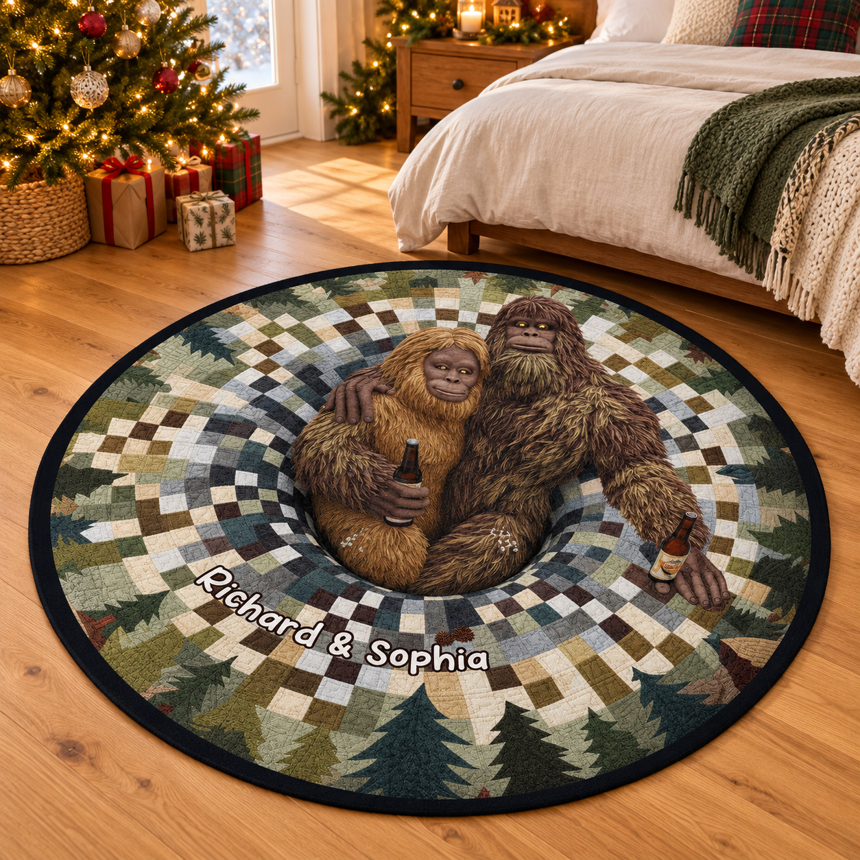 Cozy Forest Escape Round Mat, Halloween Personalized Gifts For Couple edba3a79-09be-4094-800b-a88131f901f1-banner-1.png